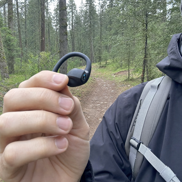 TrailVue camera earbud lens detail